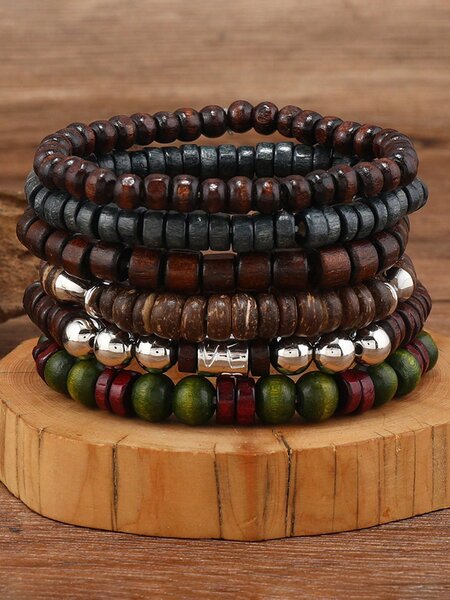 Bracelet en bois multicouche