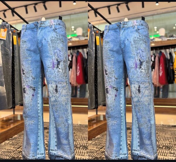 Jeans évasés tendance homme