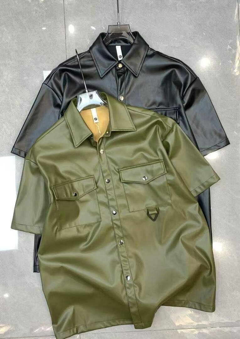 Chemise en simili cuir élégante