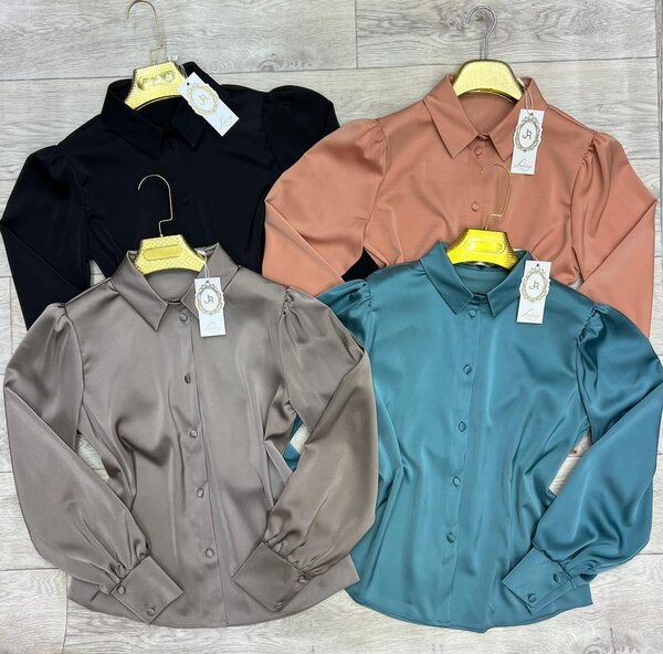 Блузка из японского шелка нарядная красивая есть 5 расцветок