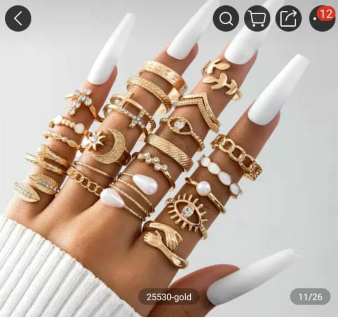 22pcs ring set