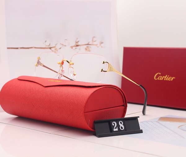 Luxury Gold Rimless Glasses