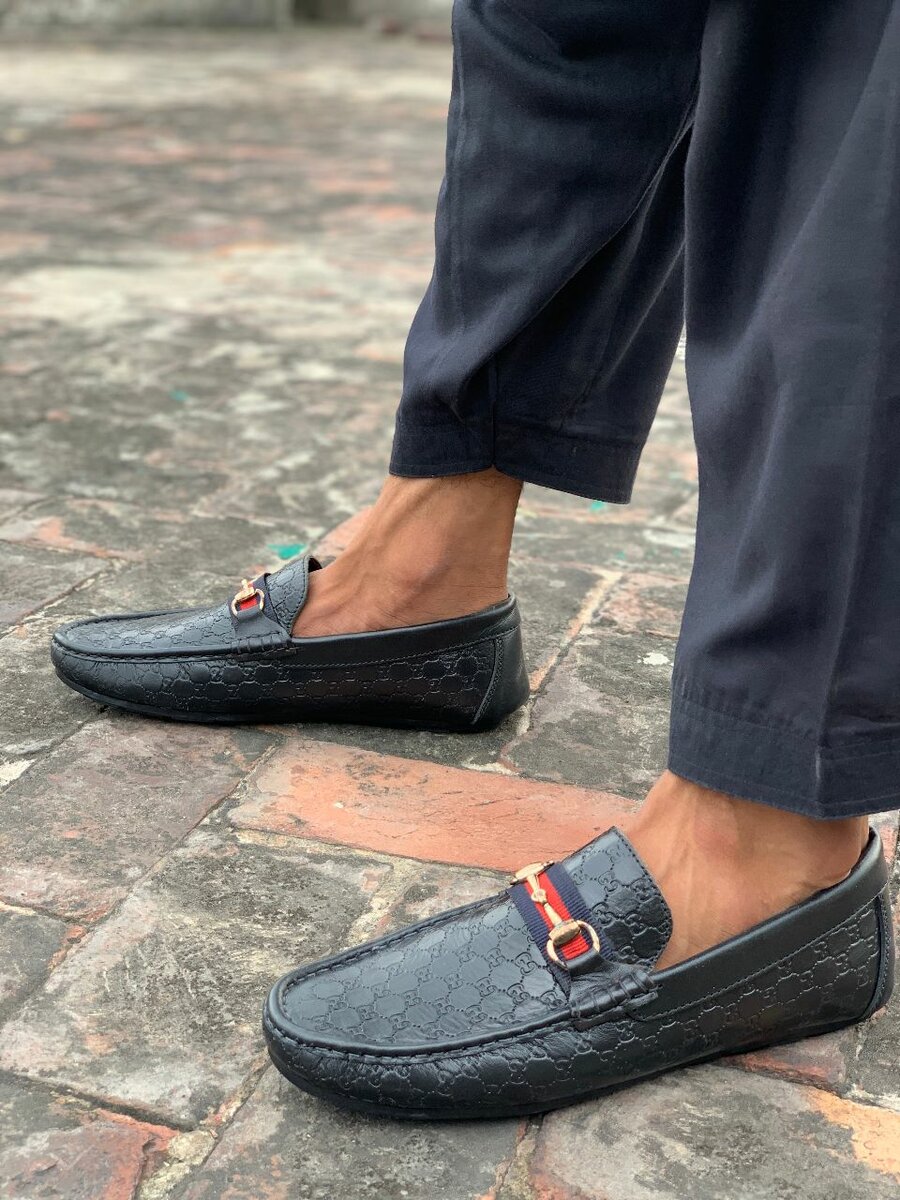 Loafers shoes for men leather upper