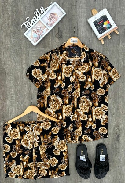 Ensemble chemise et short floral