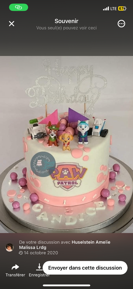 Gâteau d'anniversaire unique