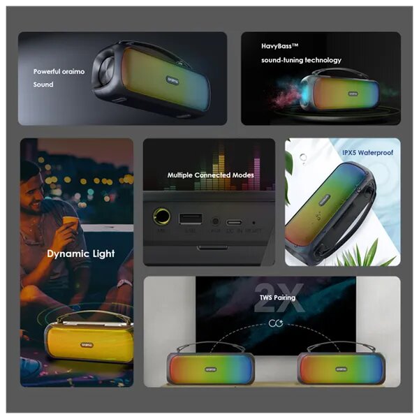 ORAIMO BASS GO BOOM SPEAKER