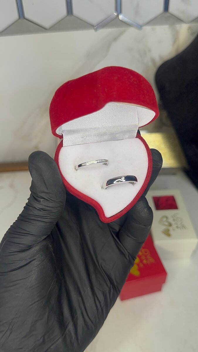 Bague en duo en argent