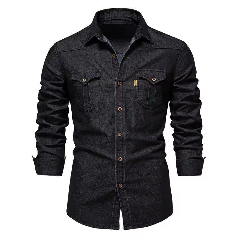 Chemise en denim décontractée