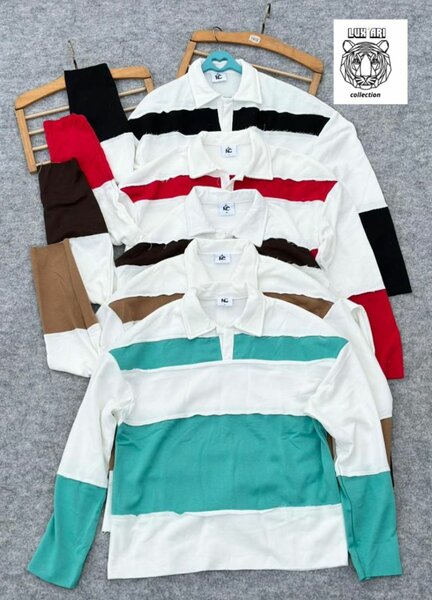 Polo rétro à rayures