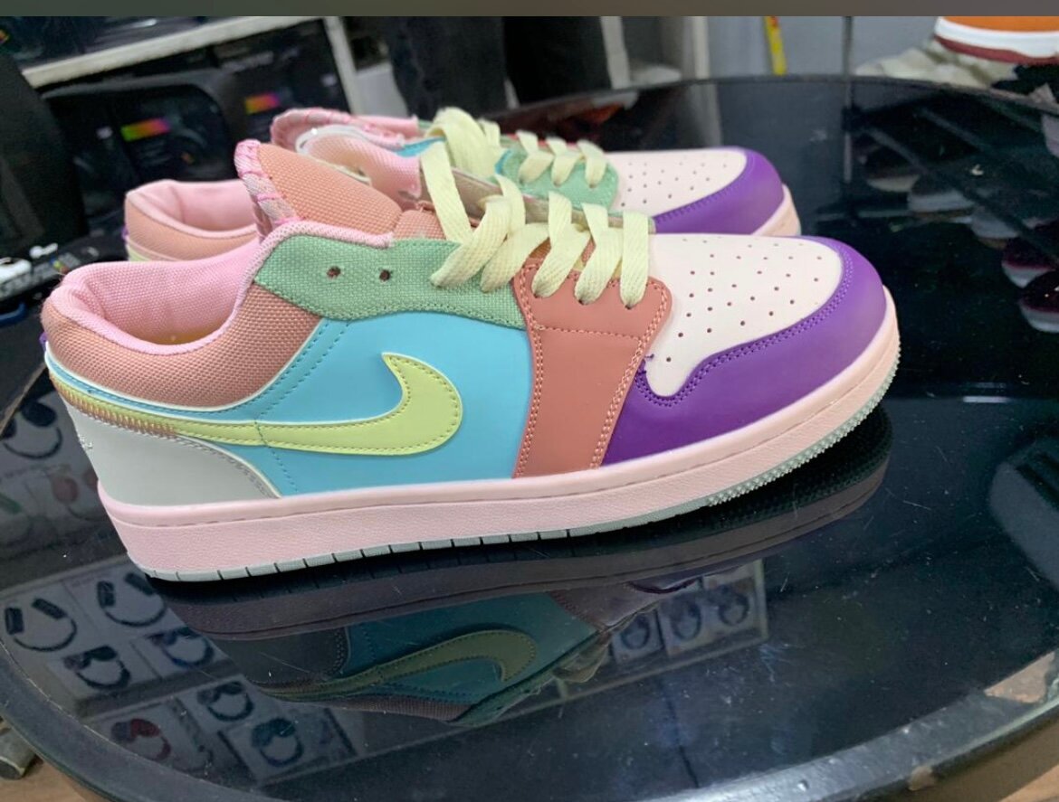 Sneakers tendance colorés