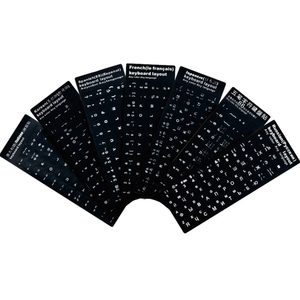 Autocollants clavier multilingues