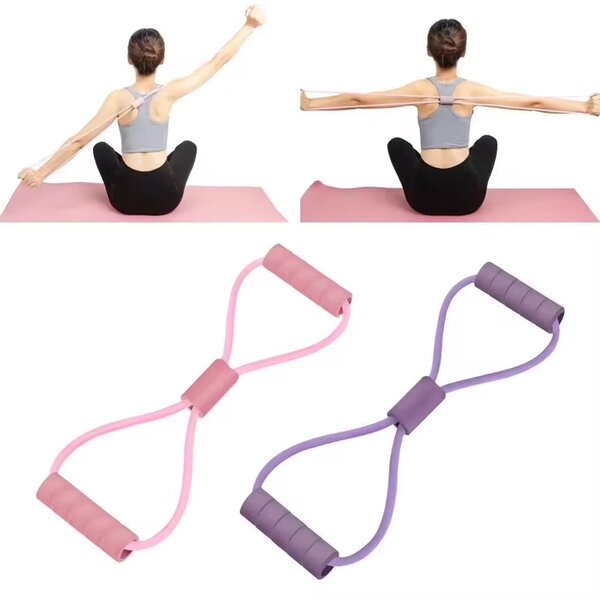 Figure 8 yoga resistant band
