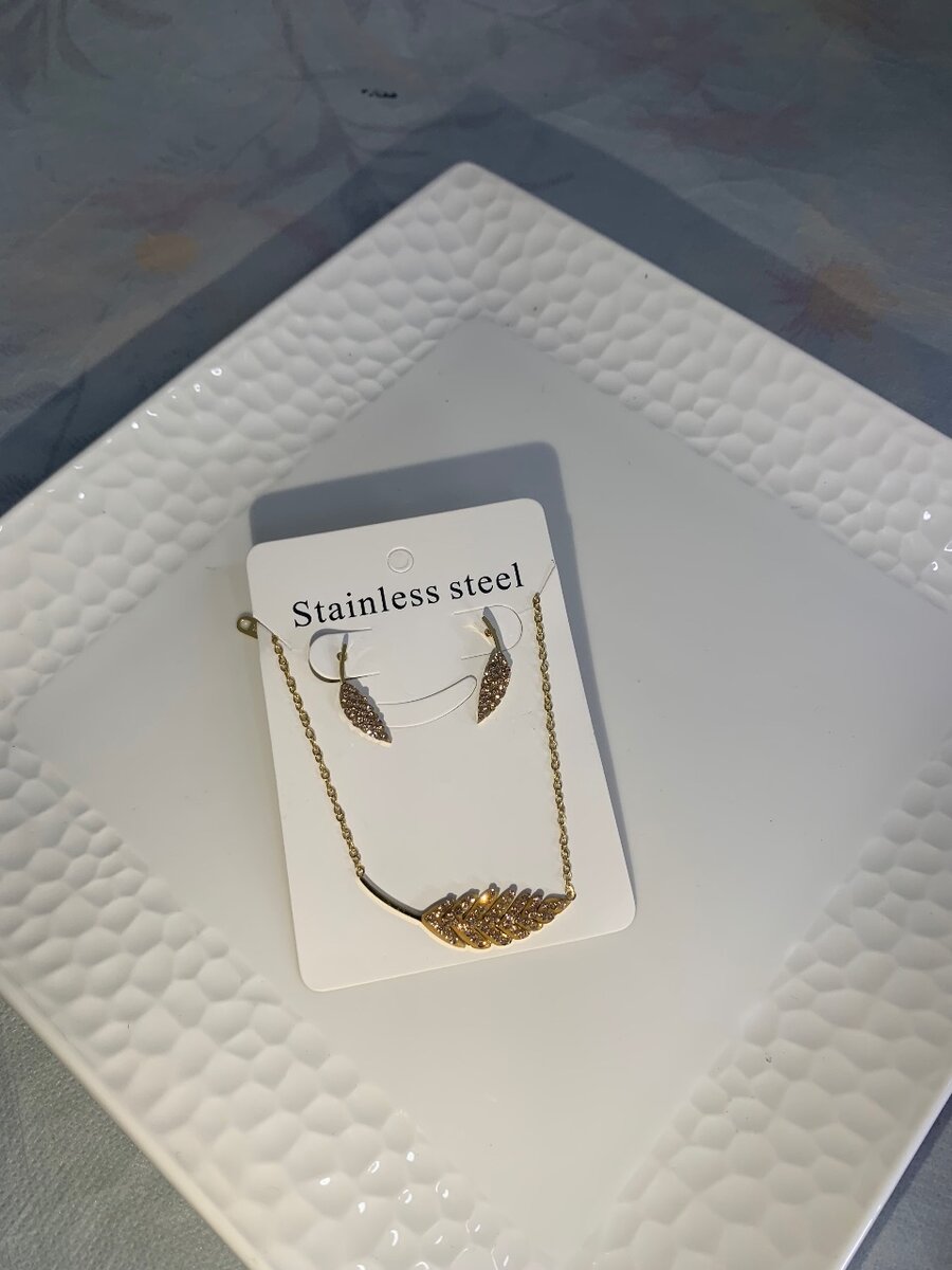 Parure acier inoxydable élégante