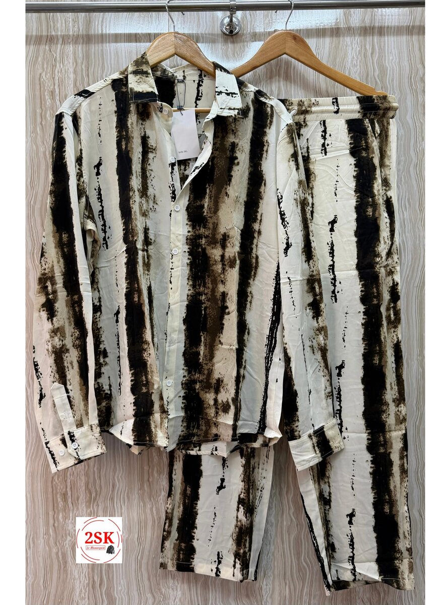 Pyjama en coton imprimé