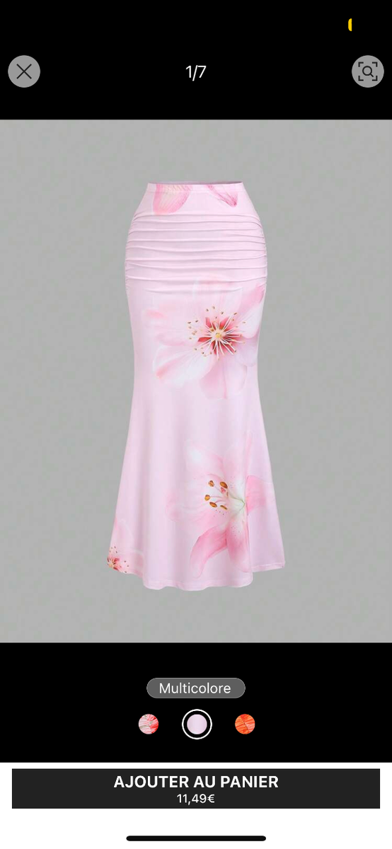 Jupe Longue Fleurie Élégante