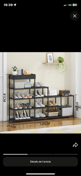 Étagère à Chaussures Moderne