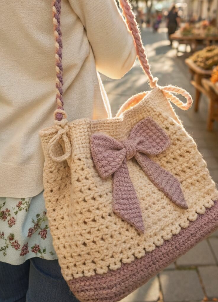 Sac crochet bohémien chic