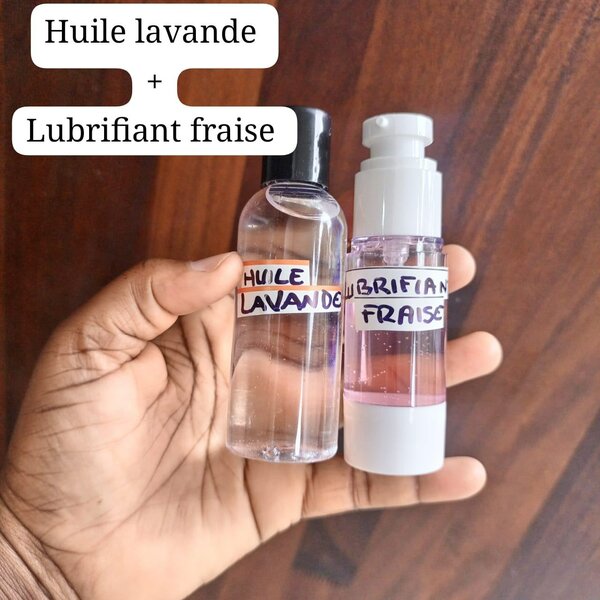 Huile Lavande et Lubrifiant Fraise