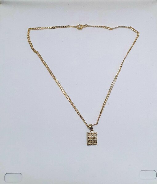 Chaine plaqué or homme