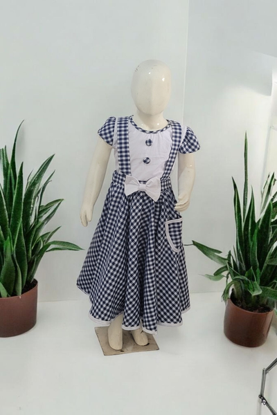 Robe à carreaux pour fille