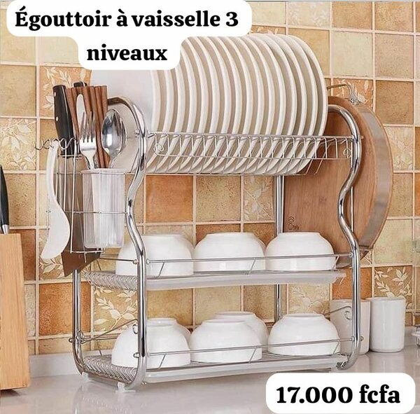 Égouttoir à Vaisselle 3 Niveaux