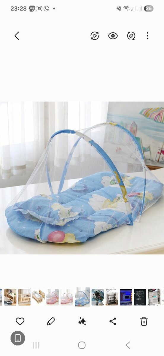 Lit bébé portable avec moustiquaire