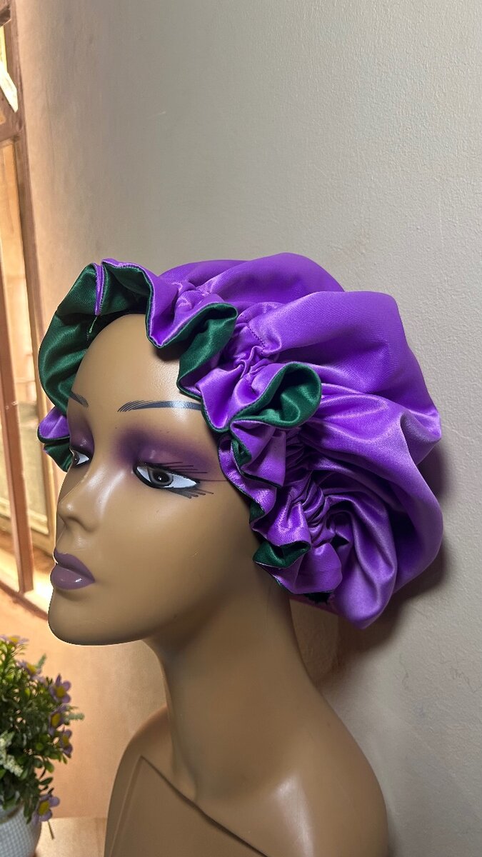 2in1 Elastic hair bonnet