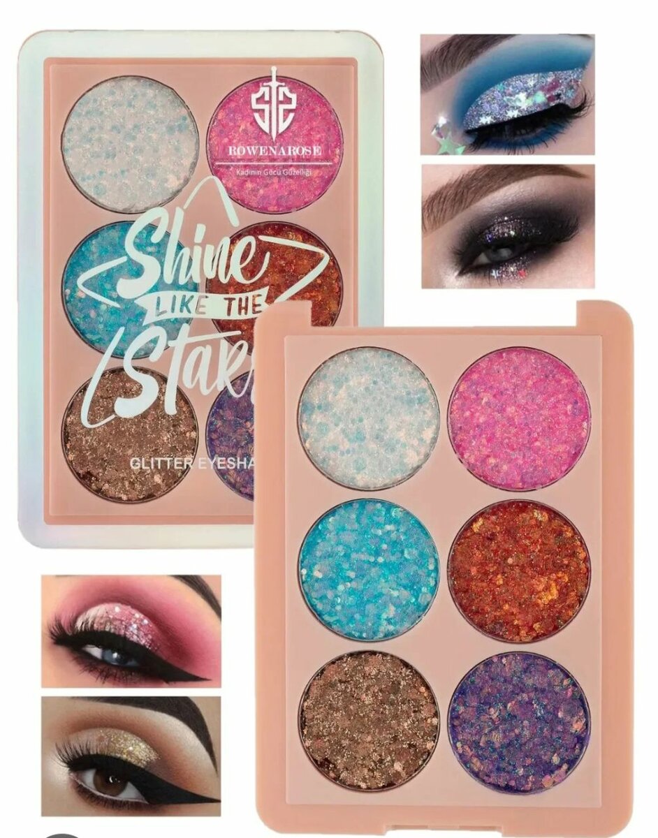 Palette Fards à Paupières Pailletés