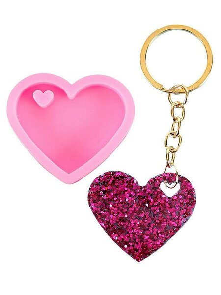 Moule Résine Porte-clés Cœurs