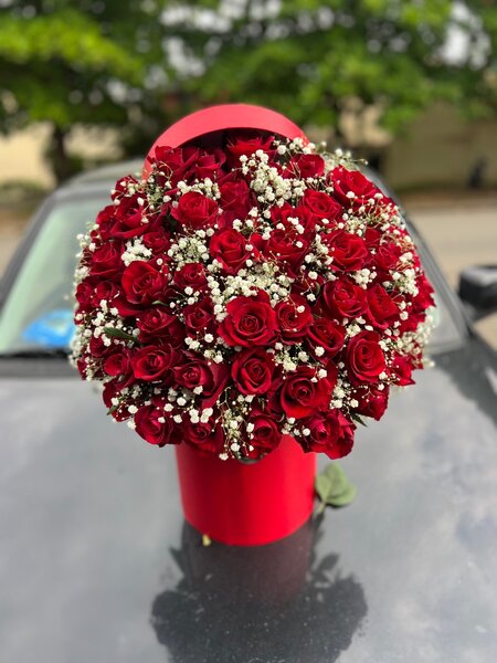 Bouquet de roses rouges élégantes