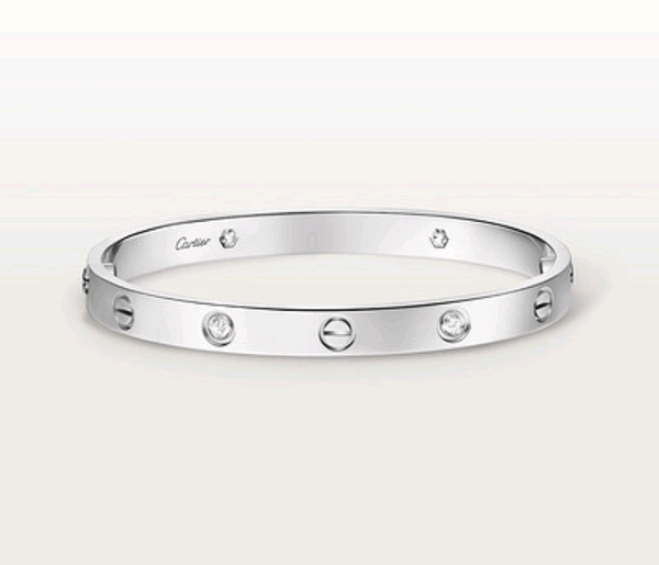 Bracelet en or blanc avec diamants