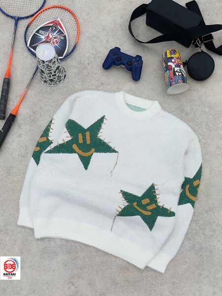 Pull à Motif Étoiles Sourire