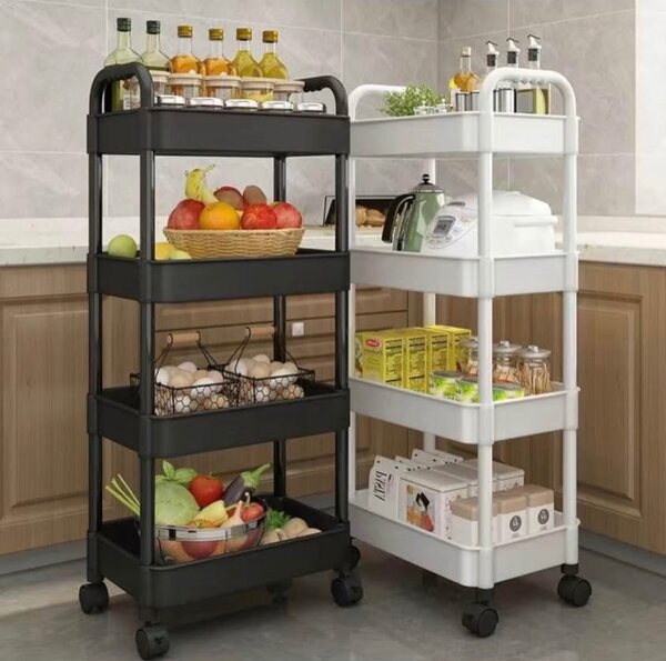 sandwich trolley four layer storage rack for kitchen