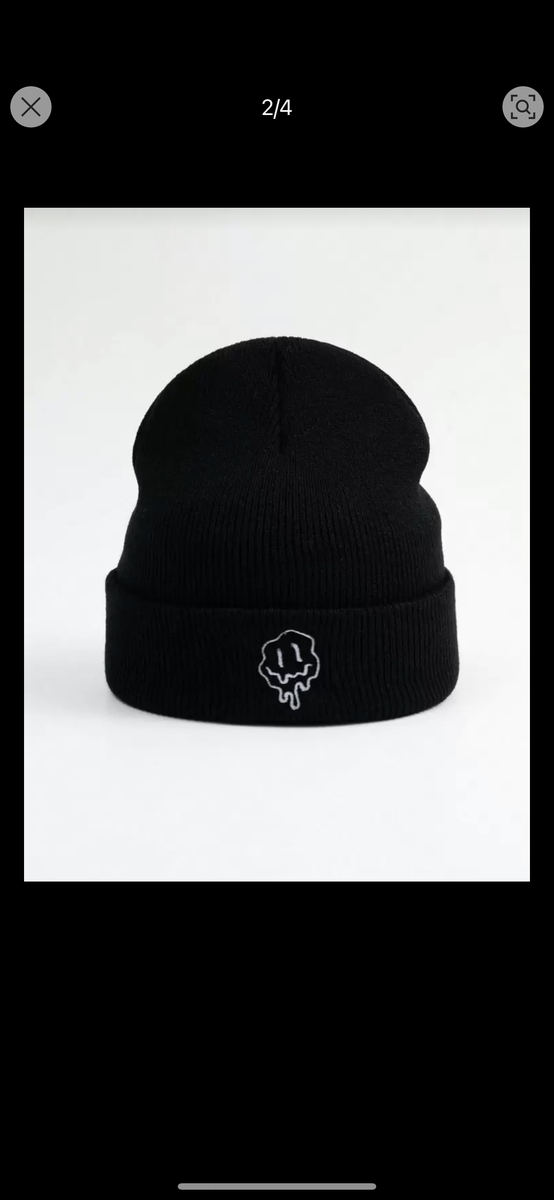 Bonnet en tricot noir