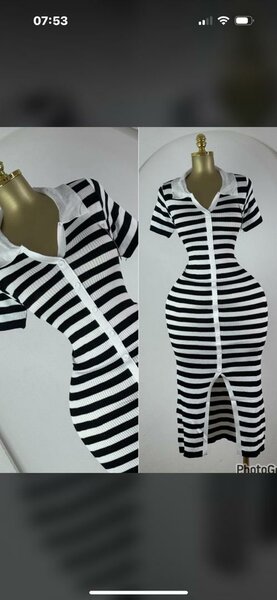 Robe rayée élégante