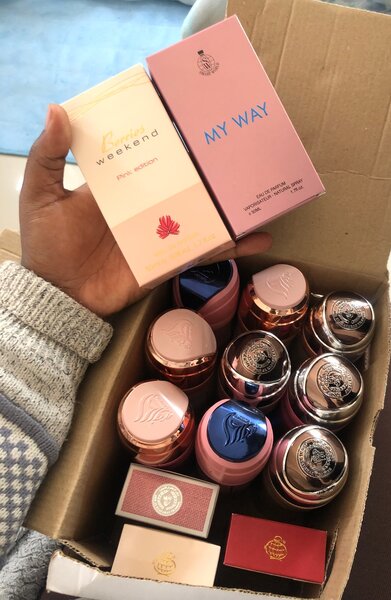 Arabian sprays and perfumes