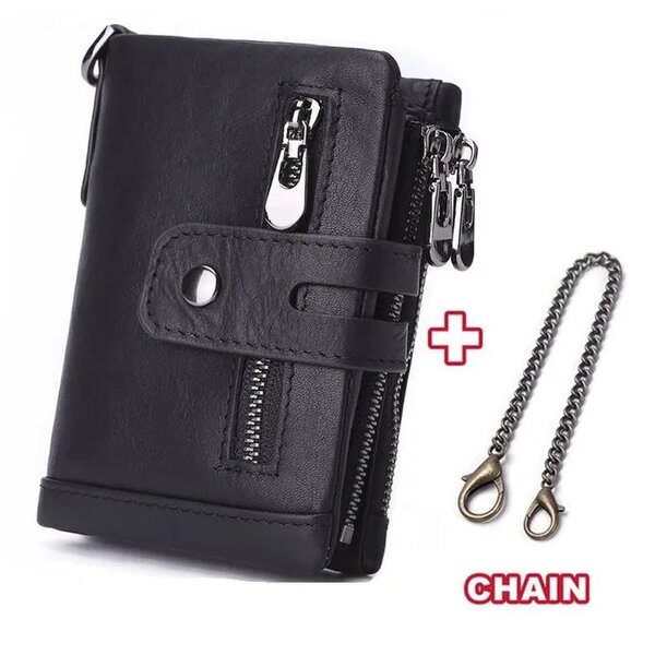 Portefeuille En Cuir Véritable Pour Hommes