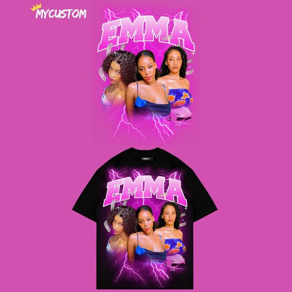 Tee-shirt tableau avec photos