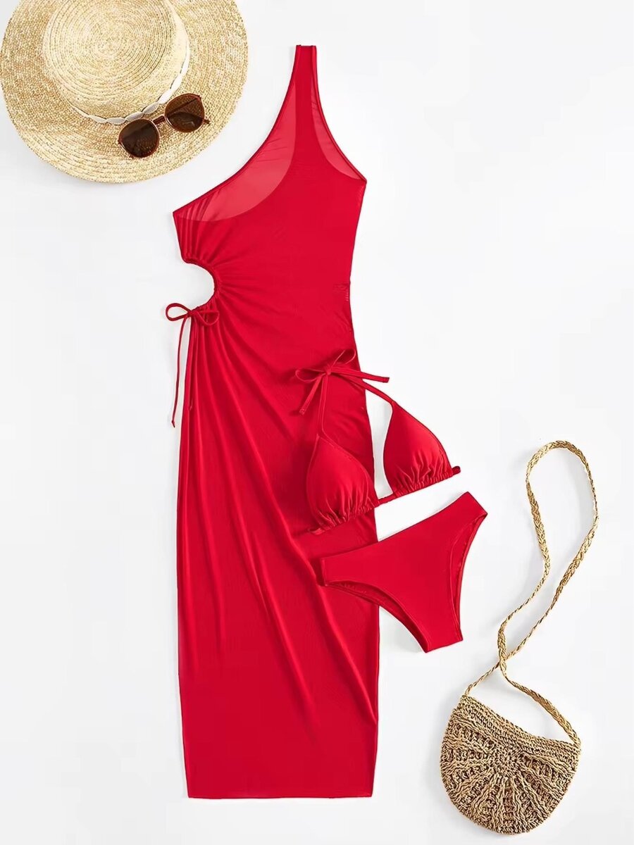 Maillot de bain rouge sexy