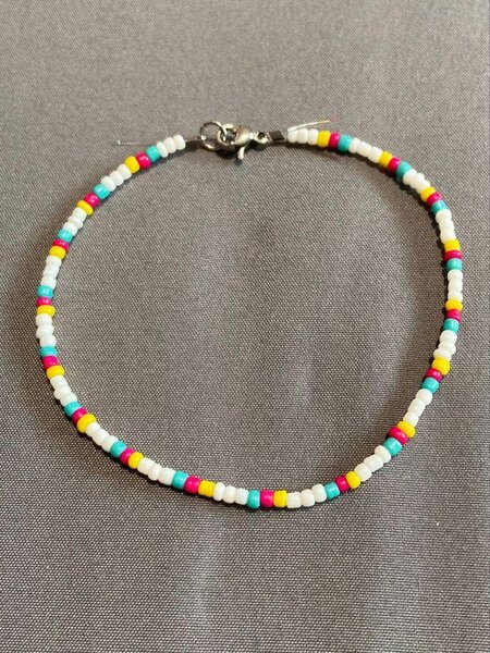 Bracelet perles colorées