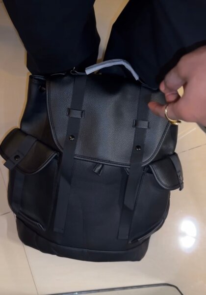 Sac à dos en cuir élégant