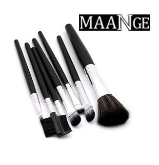 High Quality 7pcs Makeup Brush Set brush ket in Pink Leather-Like Case Portable Make up Brushes