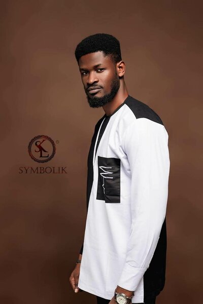 Tunique élégante bicolore