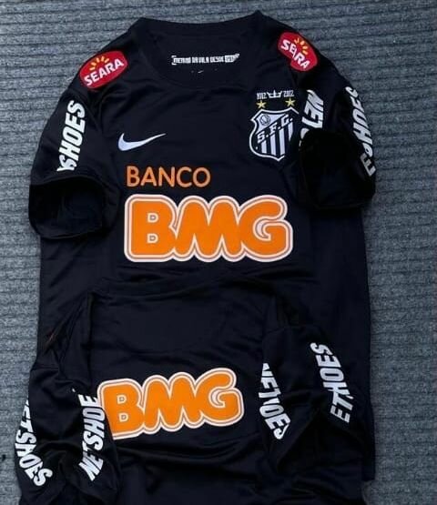 Maillot de football Santos noir