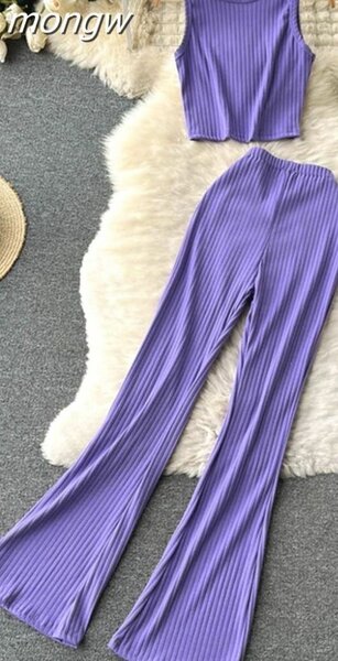Ensemble Décontracté Violet Femme