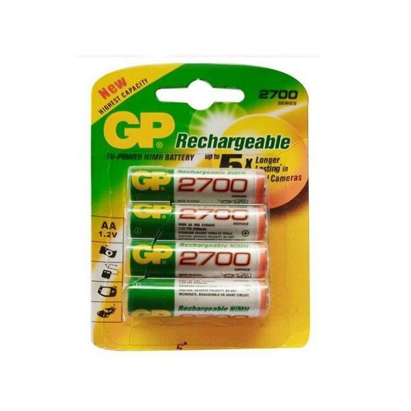 Piles rechargeables AA GP 2700mAh