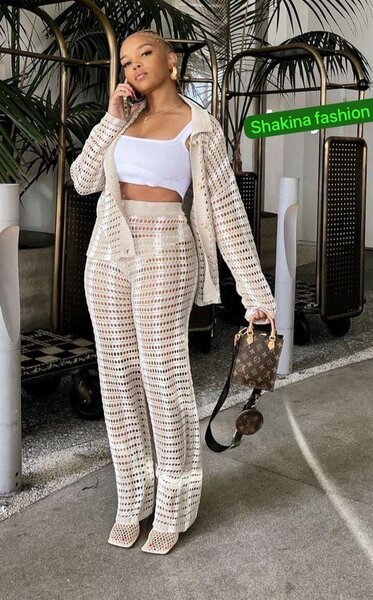 Ensemble crochet tendance femme