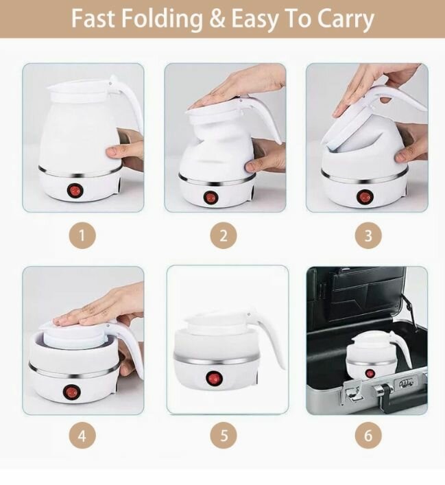 Foldable Electric Kettle 600ML