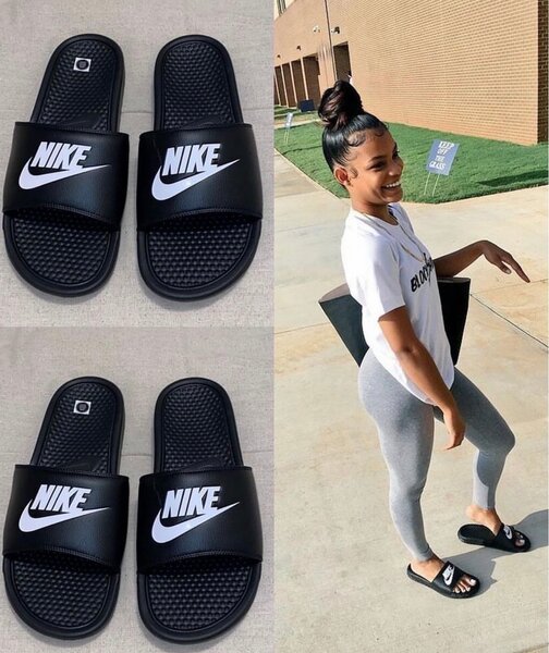 Nike Pantoufles Unisex Noires