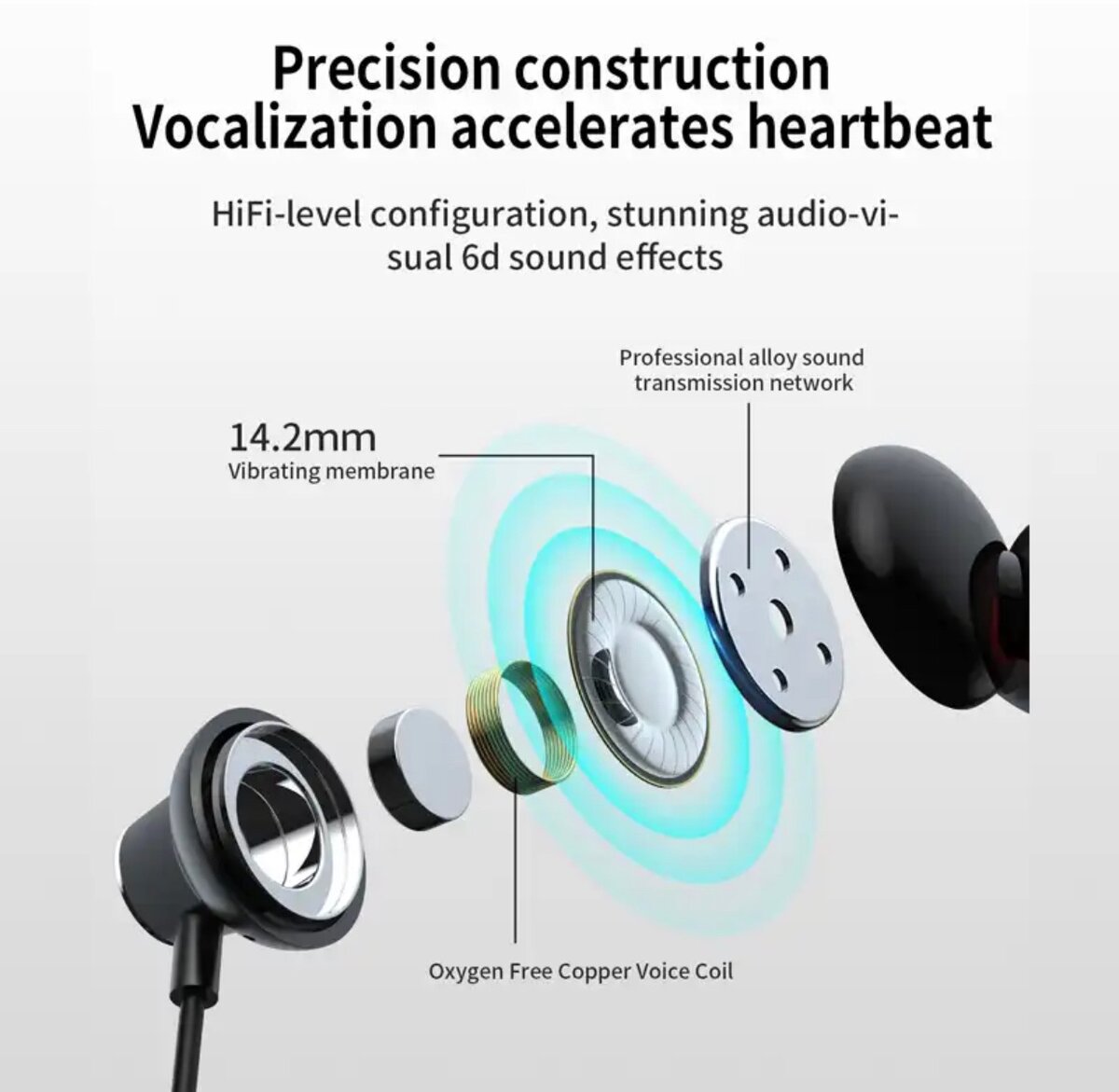 UK Used Langsdom Neck Earphone (1month lasting battery)